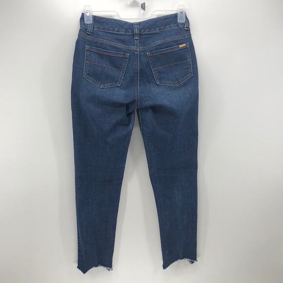 Seven7 Melissa McCarthy hi waisted skinny raw hem slimming silhouette system - Picture 6 of 8